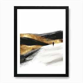 Gold And Black Canvas Print 24 Art Print