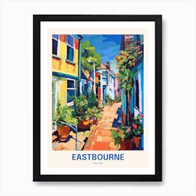 Eastbourne England 5 Uk Travel Poster Art Print