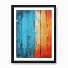 Paint On Wood Art Print