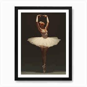 Black Ballerina Art Print