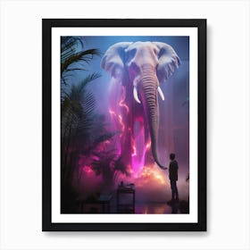 The Wise Elephant In The Room Art Print