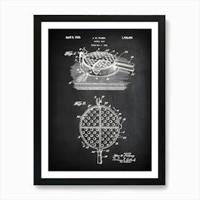 Waffle Iron Kitchen Art Kitchen Poster Kitchen Patent Kitchen Wall Art Vintage Kitchen Poster Waffle Iron Kitchen Tools Hk4991 1 Art Print