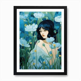 Blue Poppies 8 Art Print