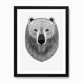 Bear Head Art Print