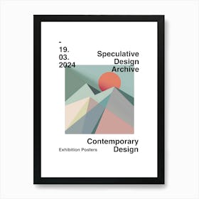 Speculative Design Archive Abstract Poster 21 Art Print