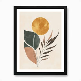 Sun And Leaves 8 Art Print