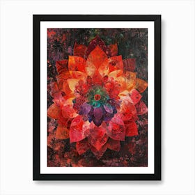 Crimson Bloom Art Print