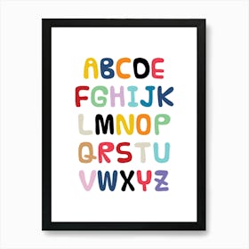 Rainbow Alphabet Art Print