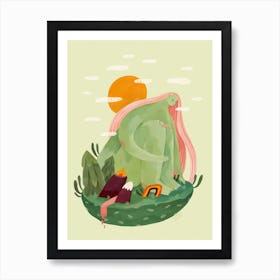 My Safe Island Art Print