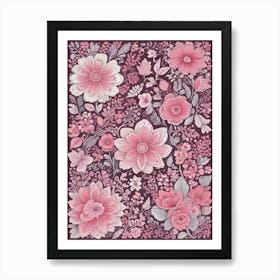 Pink Flowers 23 Art Print