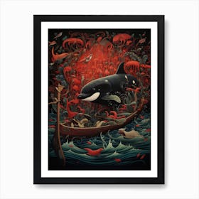 Orca Whale 4 Art Print