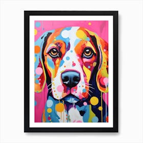 Beagle Pop Art Inspired 2 Art Print