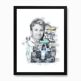 Nico Rosberg Art Print