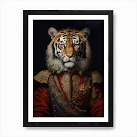 Tiger Art In Renaissance Style 2 Poster