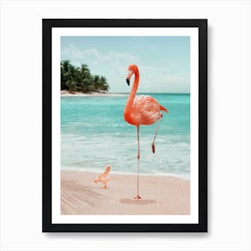 Wannabe Flamingo Art Print