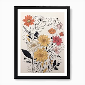 Floral Arrangement Art Print