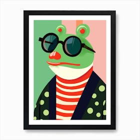 Little Frog 1 Wearing Sunglasses Art Print