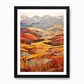 Autumn National Park Painting Denali National Park Alaska Usa 3 Art Print