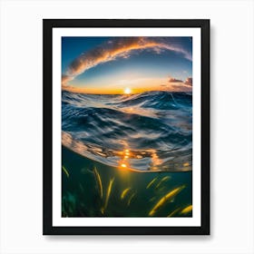 Fish In The Ocean-Reimagined Art Print