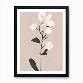 Azalea Wildflower Simplicity Art Print