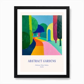 Colourful Gardens Schnbrunn Palace Gardens Austria 3 Blue Poster Art Print