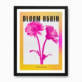 Hot Pink Gerbera Daisy 2 Poster Art Print