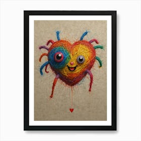 Heart Of Yarn 14 Art Print