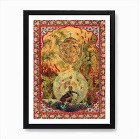 Zodiac Queen Collage Art Print