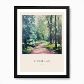 Forest Park Portland United States 2 Vintage Cezanne Inspired Poster Art Print