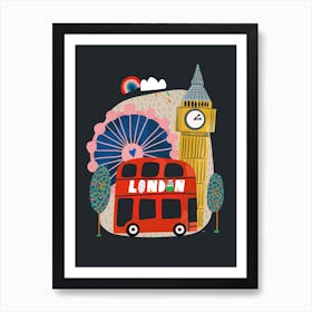 London City At Night  Art Print