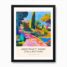 Abstract Park Collection Poster Buen Retiro Park Buenos Aires 1 Art Print