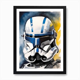 Captain Rex Star Wars Painting (22) Art Print