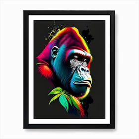 Cheeky Gorilla Gorillas Tattoo 1 Art Print