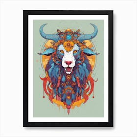 Tiger Head Art Print