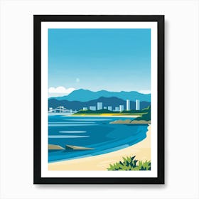 Kobe Japan 3 Colourful Illustration Art Print