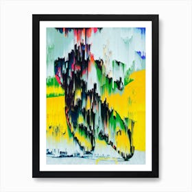 Abstract Bicycle Painting Art Print