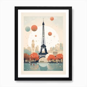 Paris Eiffel Tower poster Art Print