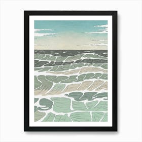 Ocean Waves 1 Art Print