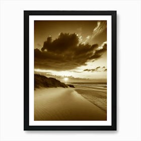 Sunset On The Beach 1004 Art Print