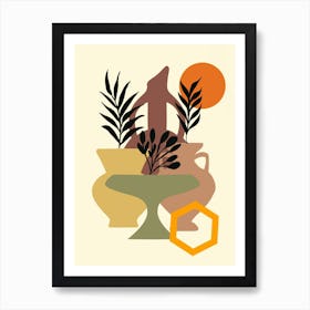 Vases And Plants 8 Art Print