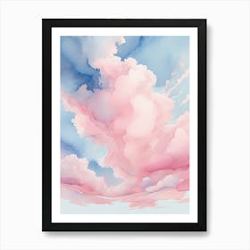 Watercolor Clouds 5 Art Print