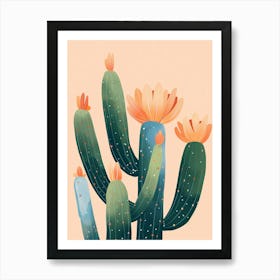 Acanthocalycium Cactus Minimalist 1 Art Print