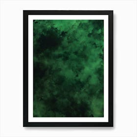 Dark Green Background Art Print