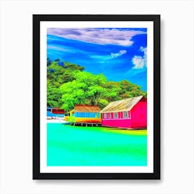 Pulau Lang Tengah Malaysia Pop Art Photography Tropical Destination Art Print