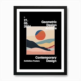 Geometric Design Archive Poster 44 Art Print