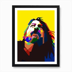 Dave Grohl Foo Fighters Grunge Sound Art Print