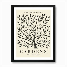 Botanical Gardens Of Copenhagen Art Print