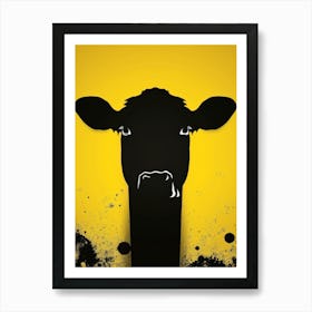 Cow Head Art Print