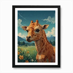 Giraffe 72 Art Print