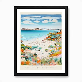 Poster Of Esperance Beach, Australia, Matisse And Rousseau Style 1 Art Print